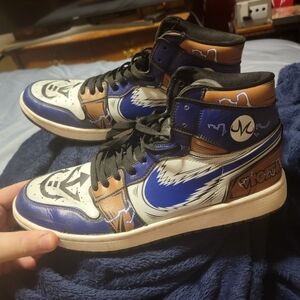 Majin Vegeta Nike custom Air Jordan's